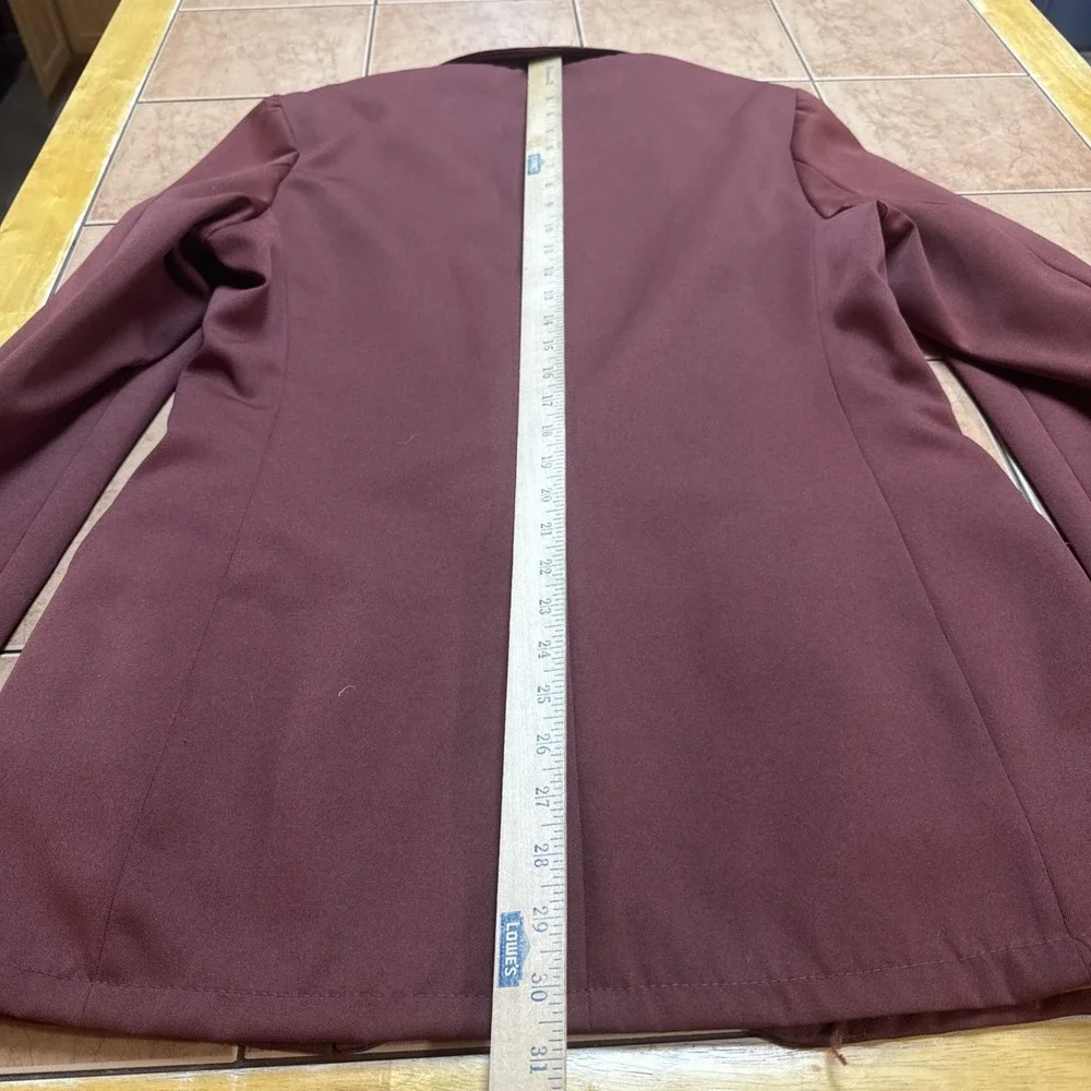 Montgomery Ward Polyester Suit Sz 38L Blazer 30 x 33 Pants True Vintage Flared